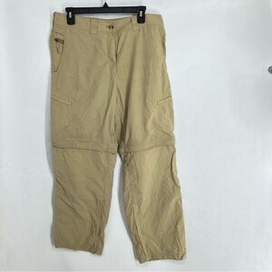 ExOfficio Women's Convertible Hiking Pants Bug Repellent Nylon Outdoor 14 cargo